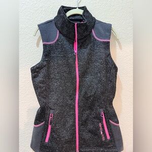 Hot pink and black Powder River snow skisample women’s vest size small